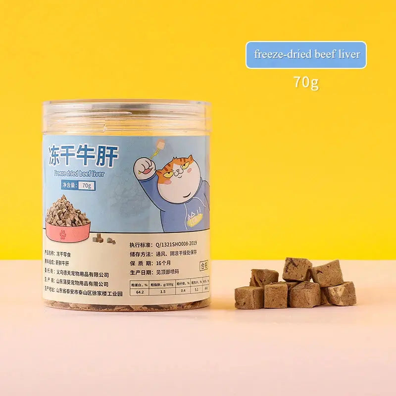 Pet food dog freeze-dried snacks sealed chicken breast egg yolk beef liver freeze-dried cat snacks WLP Company