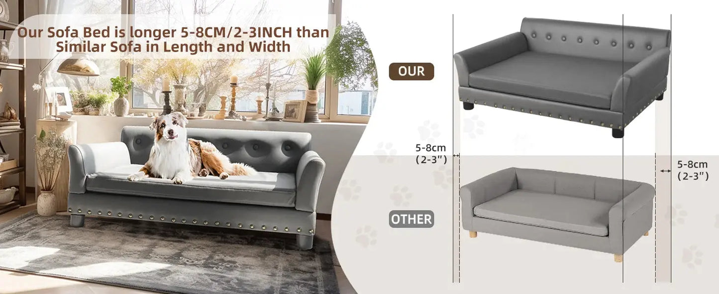 elevated dog bed Pet Bed for Medium and Large Dogs, Durable Elevated Dog Sofa Bed, Comfortable Dog Couch, Modern Dog Sofa WLP Company