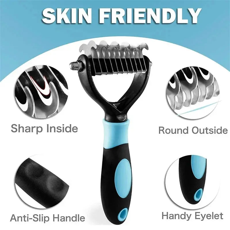 Professional Pet Deshedding Brush | 2 Sided | Reduce Shedding - PetGroom WLP Company