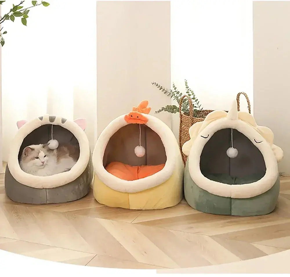 Cat Bed Washable Cave House - Ultimate Comfort & Warmth for Your Feline WLP Company