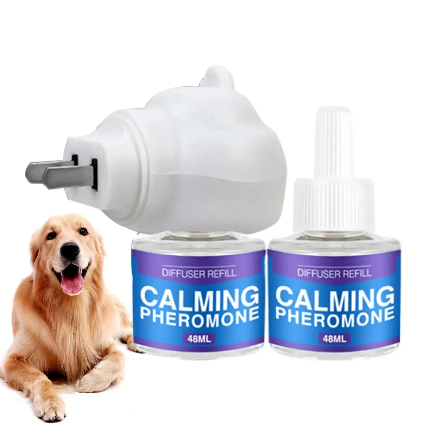 Dog Pheromones Calming Diffuser Appeasing Pheromone Diffuser To Calm Dogs Stop Stress Pet Health Supplies Reduce Aggression WLP Company