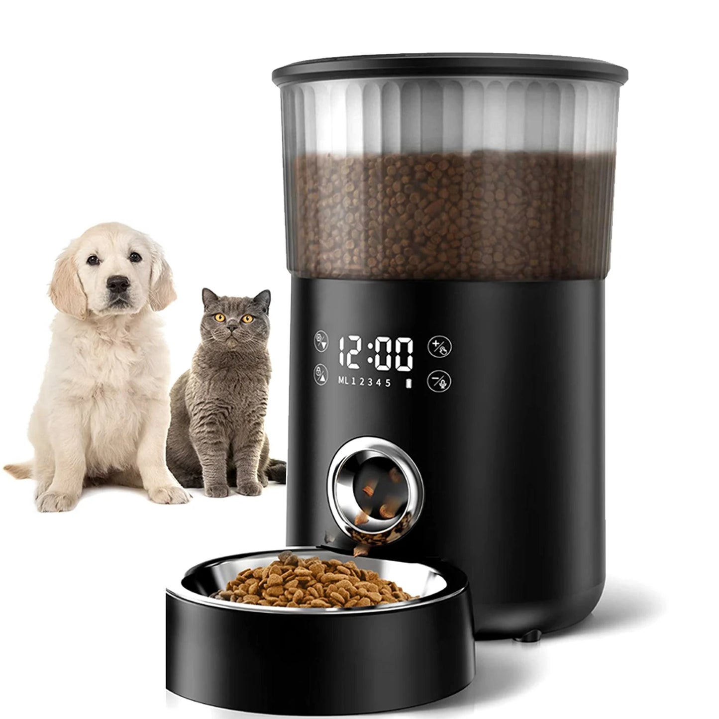 Iseebiz 3L Automatic Pet Feeder With Voice Record - Smart Feeding Solution