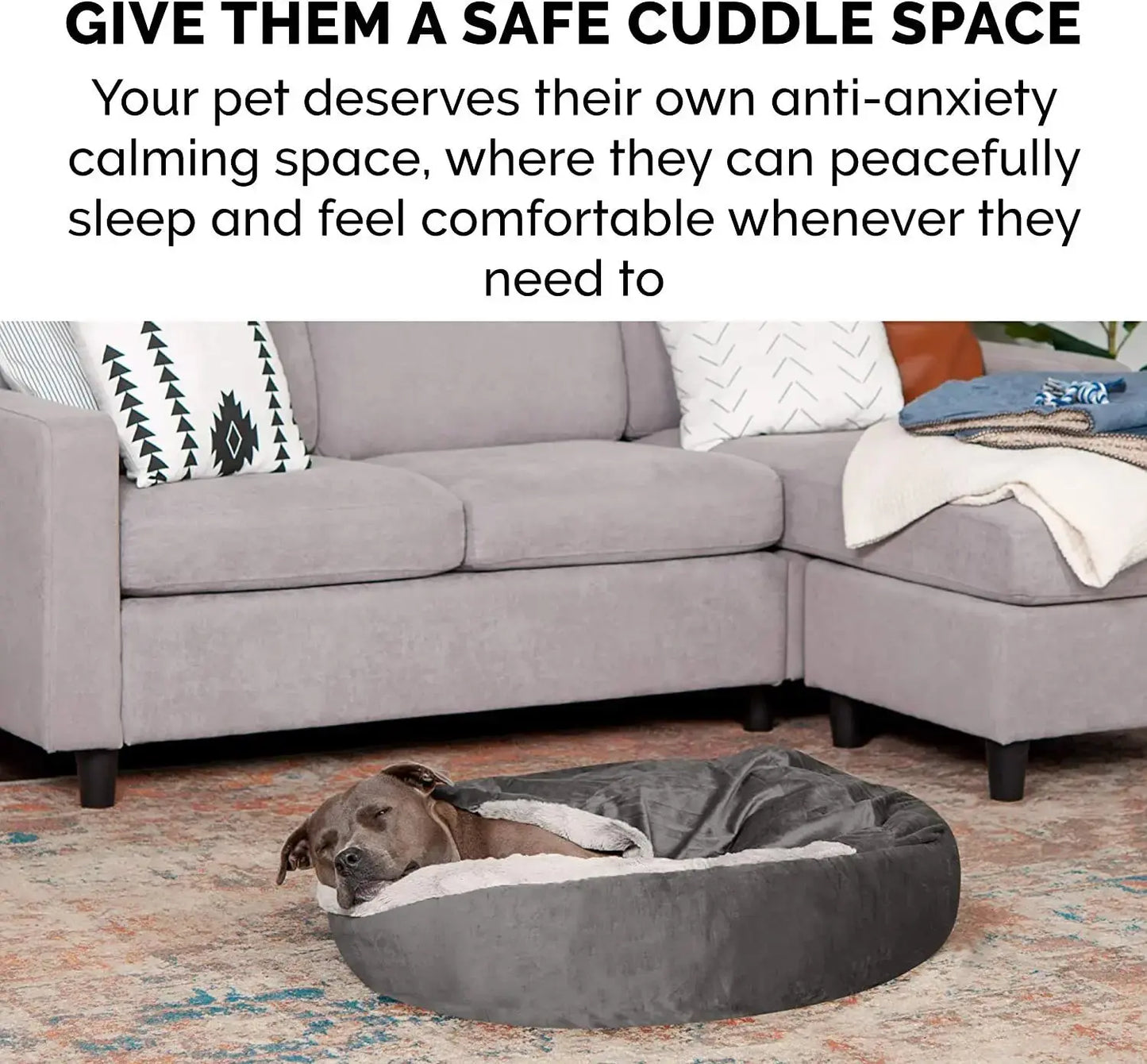 Semi-closed Dog Kennel Small and Medium Pet Sleeping Pad - Corduroy Winter Warm WLP Company