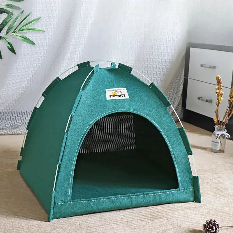 Foldable Cat House Pet Tent Four Seasons Universal Cat and Dog Pet Nest Summer Cool Mat Outdoor Portable Foldable Breathable WLP Company