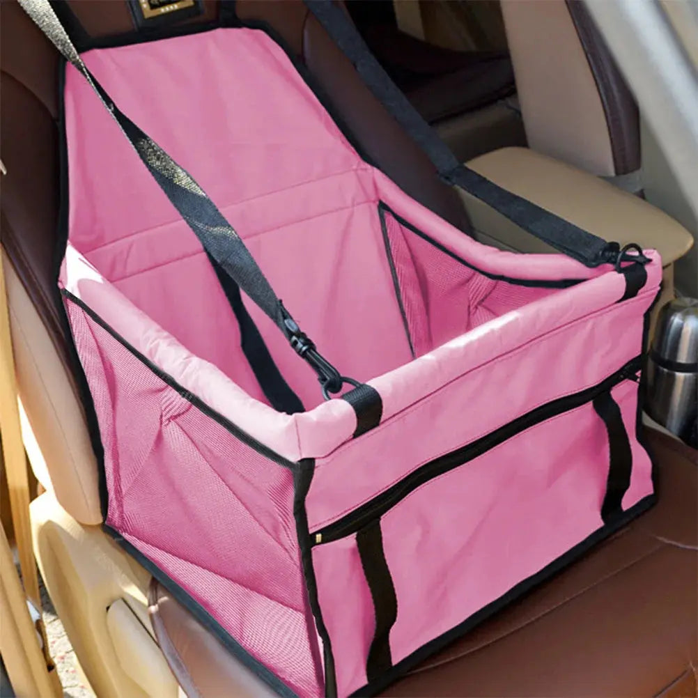 pet seat cover Adjustable Belt Travel Bag Carrier Durable Washable Car Seat Cover For Small Medium Large Dogs Black Portable Pet Seat WLP Company