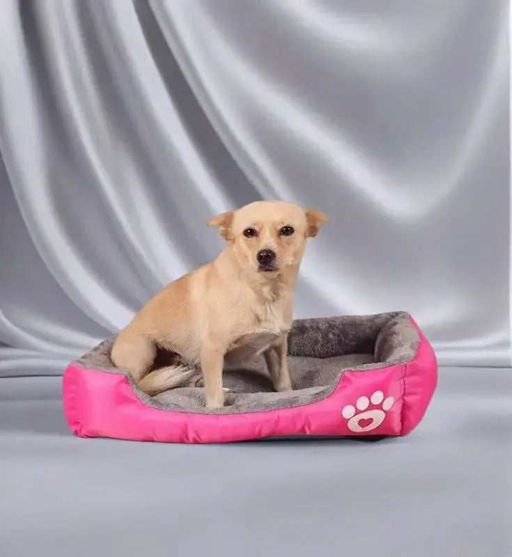 warm pet bed Waterproof Fleece Pet Bed - Ultimate Comfort for Your Furry Friend WLP Company