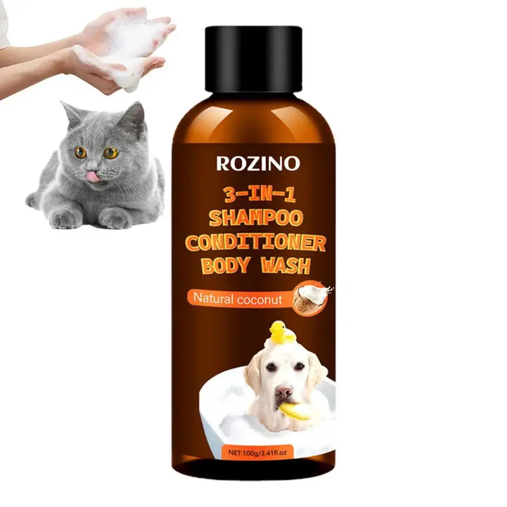 Dog Body Wash 3-in-1 Coconut Stain & Odor Eliminator Plant-Based Organic Tearless Moisturizer Dog Shampoo And Conditioner Carpet WLP Company