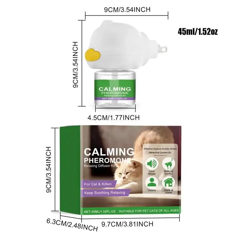 Cat Diffuser Kitten Relaxing Soothing Calming Kit Relief Intelligent Calming Pheromone Diffuser Calm Relaxing Pheromone WLP Company