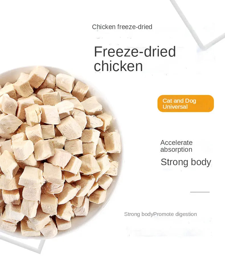 pet snacks-dried chicken cat dog snack chicken pieces freeze-dried pieces WLP Company