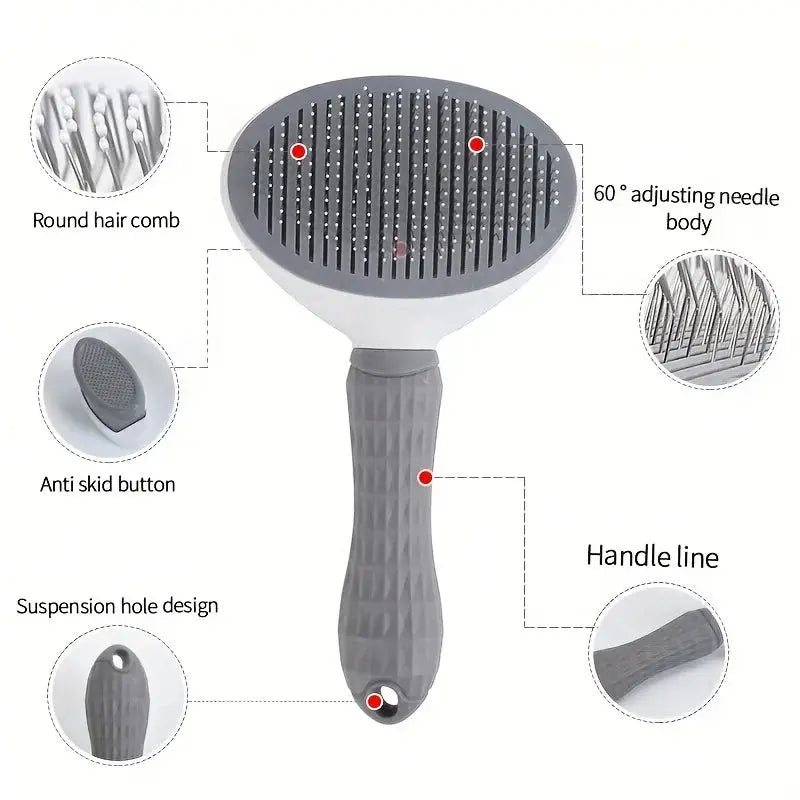 pet hair remover Effortlessly Remove Pet Hair - One-Click Comb for Dogs and Cats WLP Company