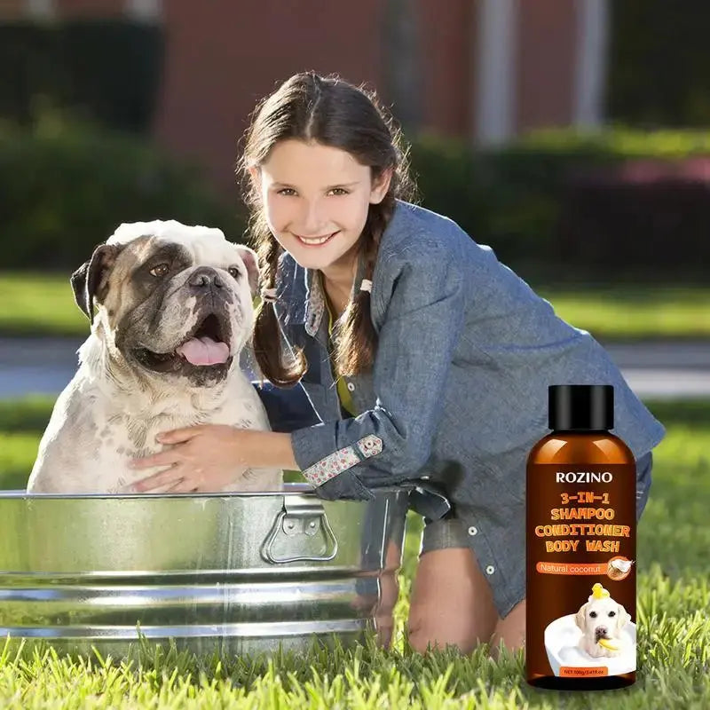 Dog Body Wash 3-in-1 Coconut Stain & Odor Eliminator Plant-Based Organic Tearless Moisturizer Dog Shampoo And Conditioner Carpet WLP Company