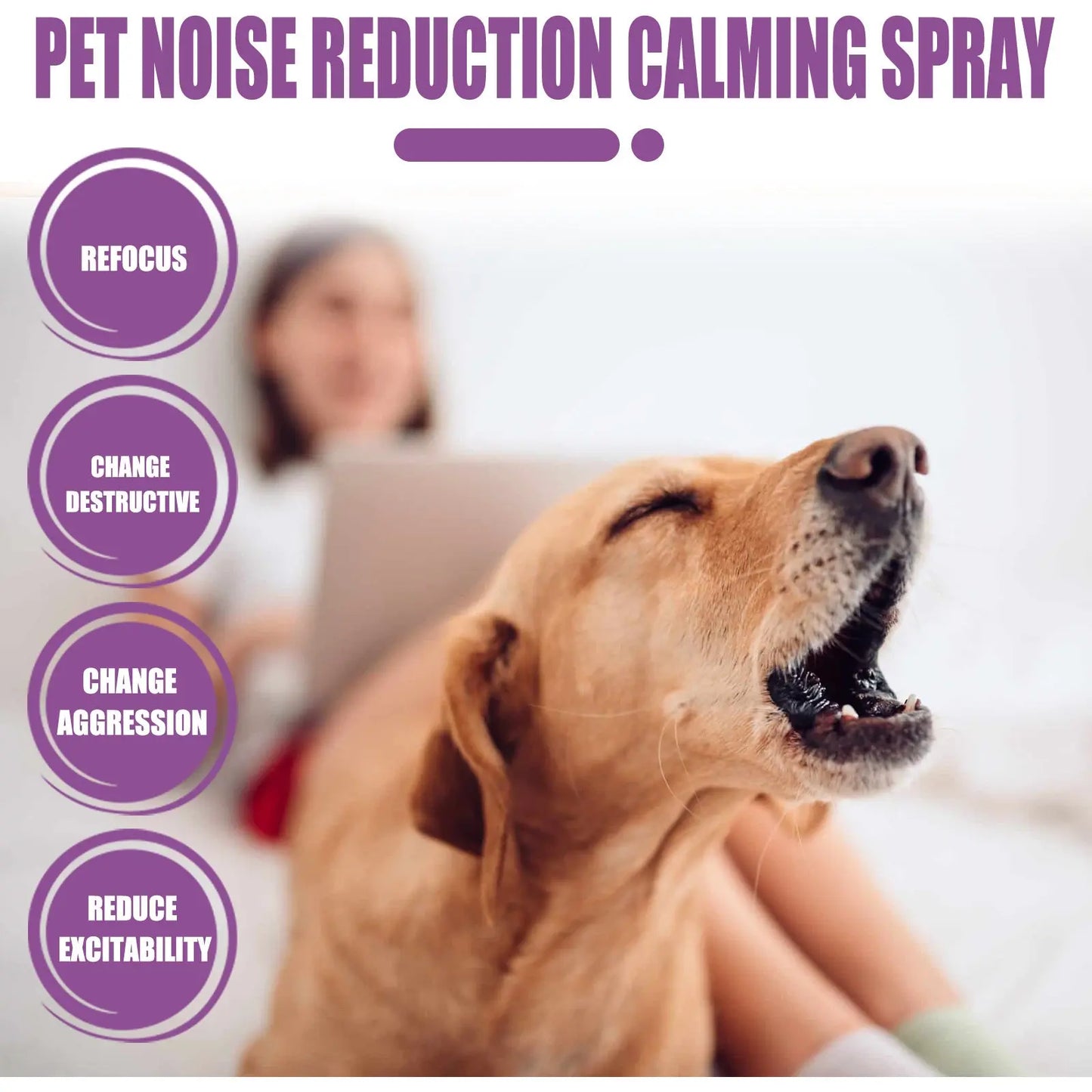 Pets Calming Spray Prevent Howling Relieve Stress Spray Manage Emotions Scratching Fighting Prevention Cat Anti-anxiety Liquid WLP Company