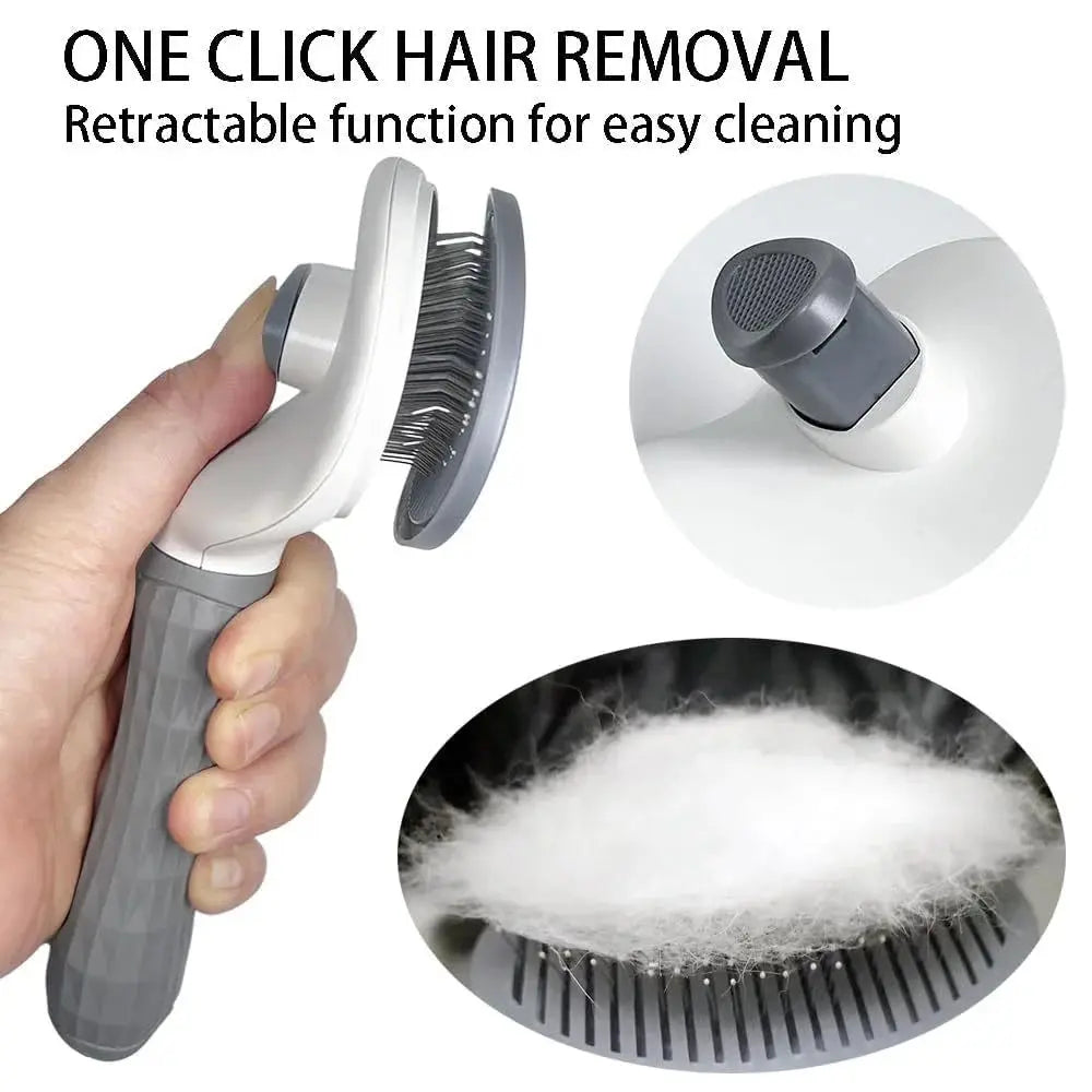 self-cleaning cat brush Cat Slicker Brush - Effortless Grooming & Hair Removal WLP Company