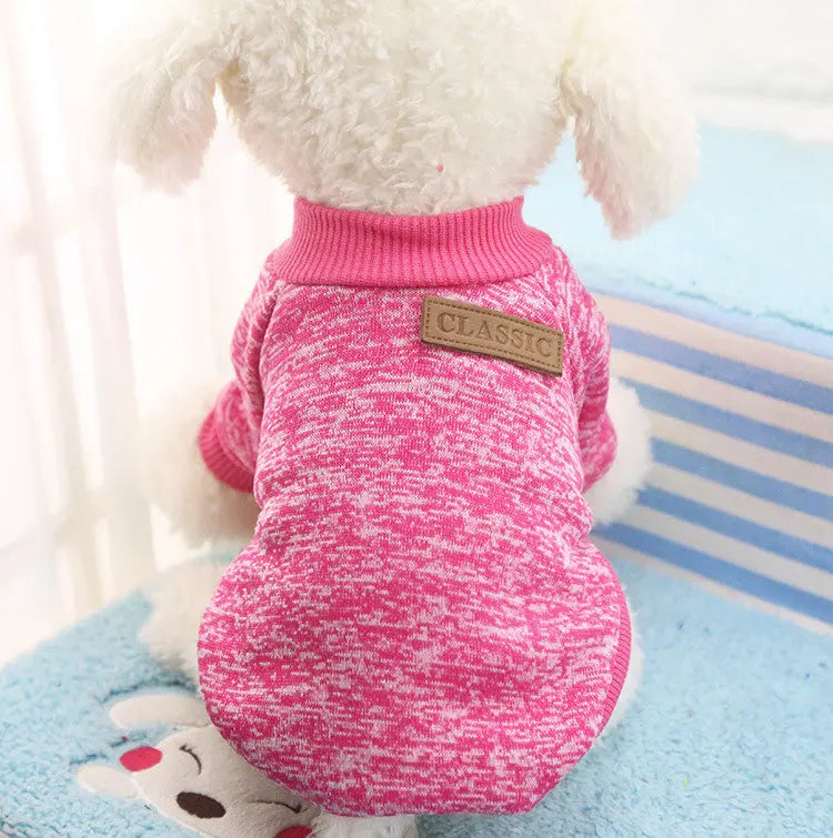 dog sweater Warm Cotton Melange Color Dog’s Sweater WLP Company