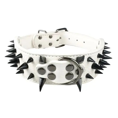 Spiked Leather Dog Collar WLP Company