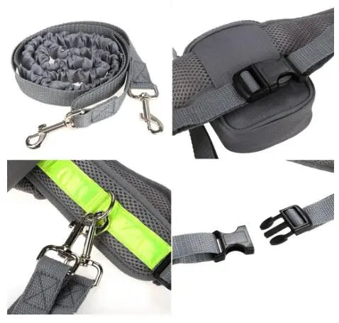 dog leash Hands Free Leash with Belt - Ultimate Comfort & Convenience WLP Company