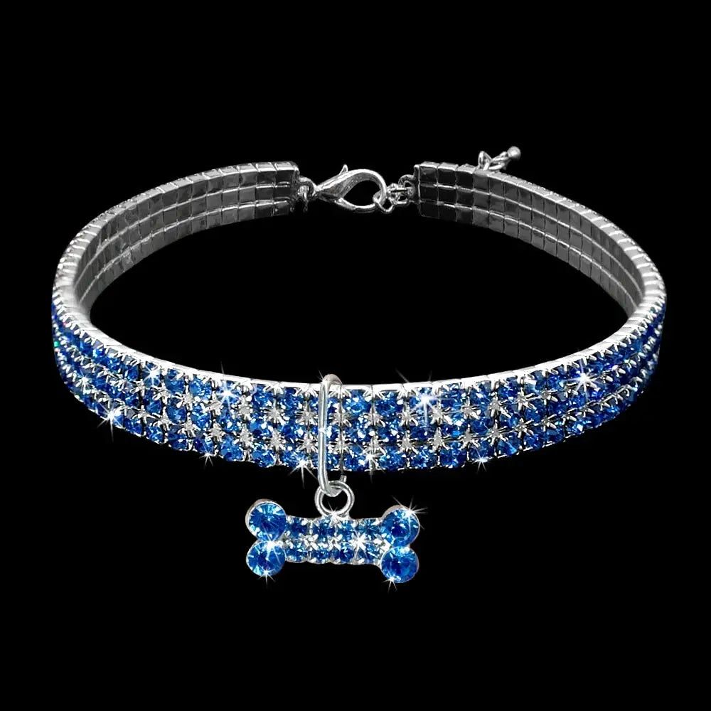 Shiny Crystal Collar for Small Dogs WLP Company