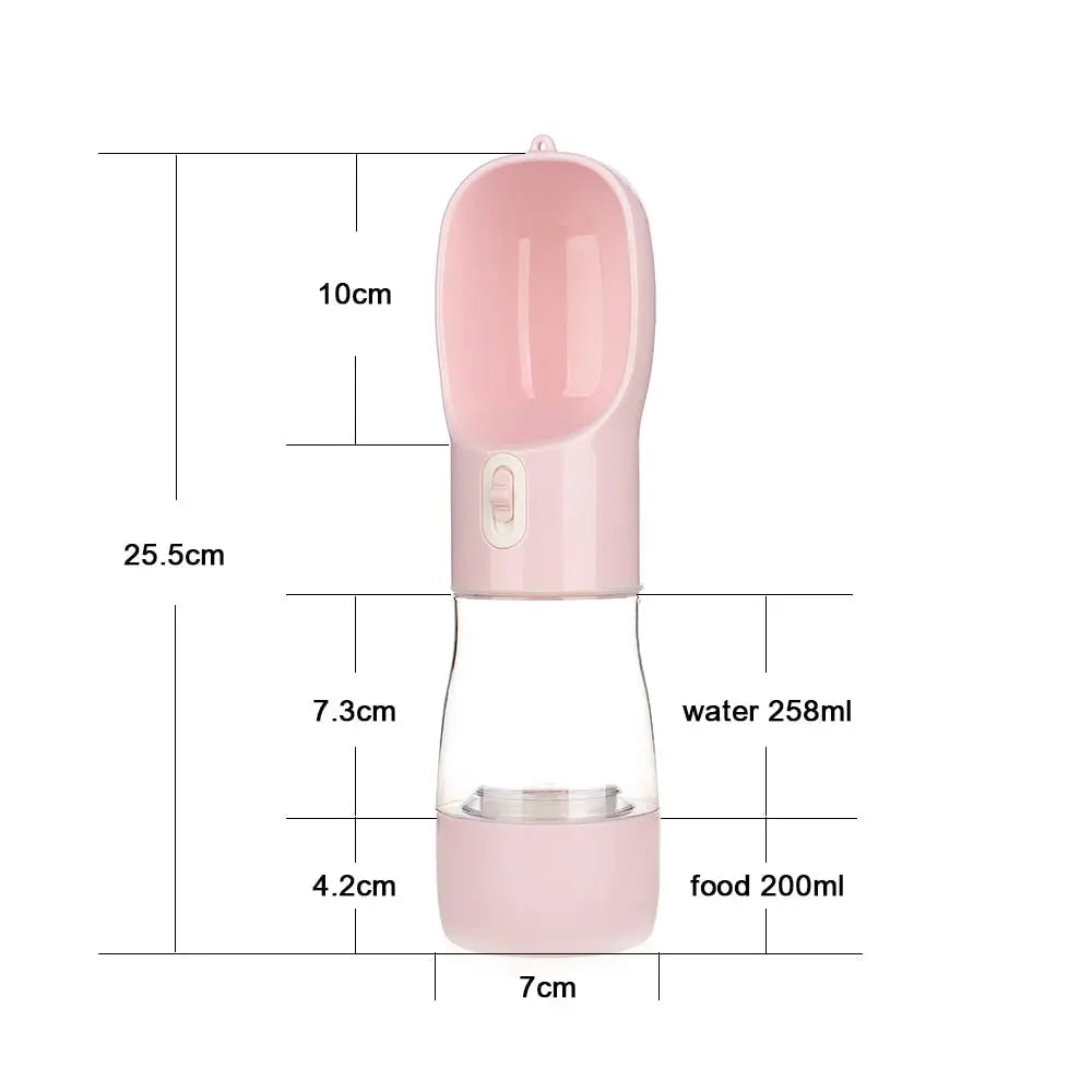 dog travel water bottle Water Bottle with Spoon WLP Company