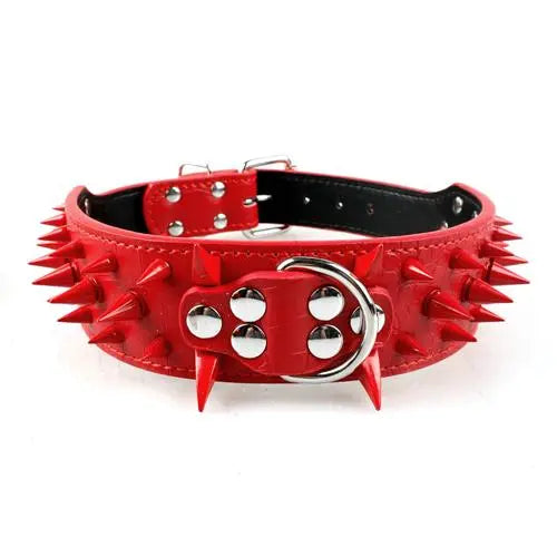 Spiked Leather Dog Collar WLP Company