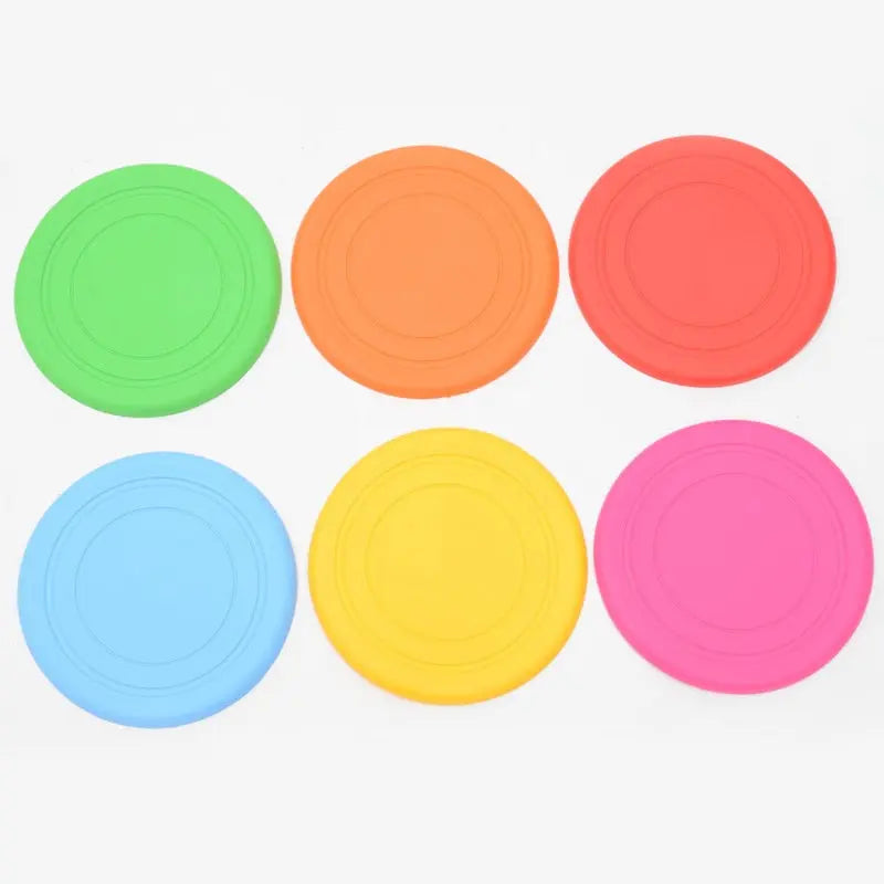 colorful dog toy Colorful Silicone Flying Disk Dog Toy - Ultimate Fun Companion WLP Company