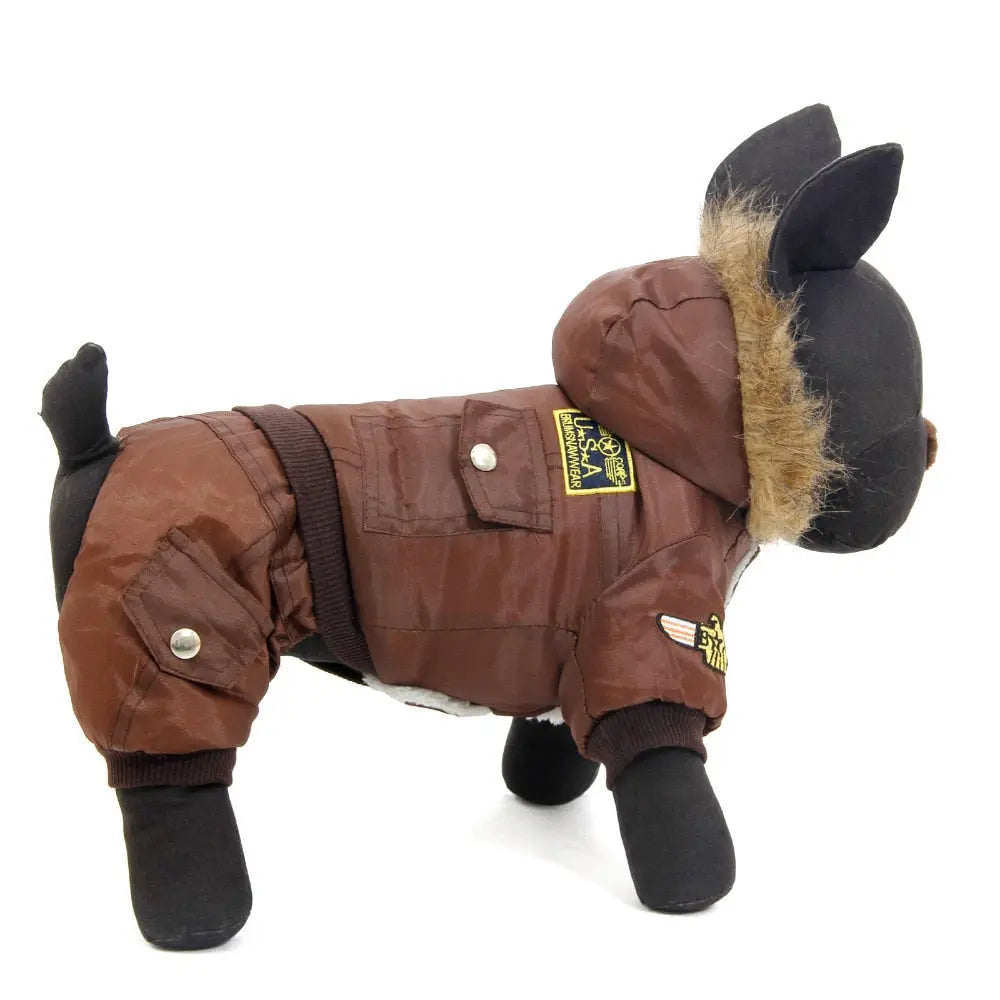 warm winter dog jumpsuit Winter Large Dog Jumpsuit with Pockets - Ultimate Cold Weather Protection WLP Company