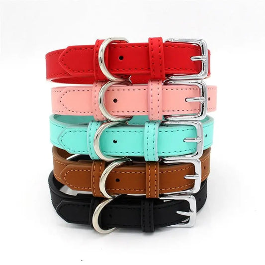 Stylish Solid Color Collar for Small Dogs - Perfect Accessory for Your Pet WLP Company