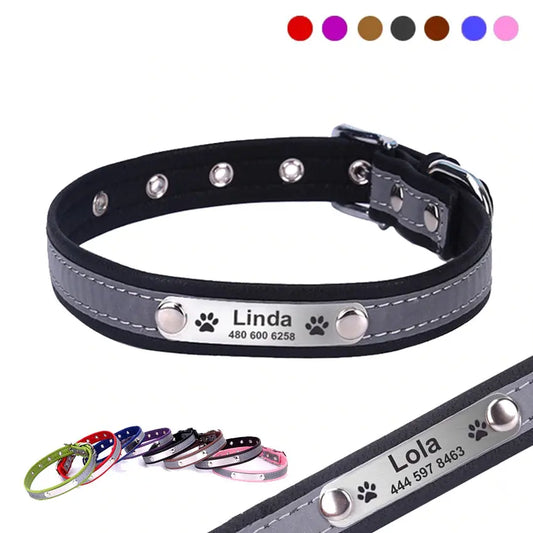 personalized dog collar Reflective Dog Collar WLP Company