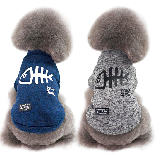 Cute Fish Printed Dog Vest