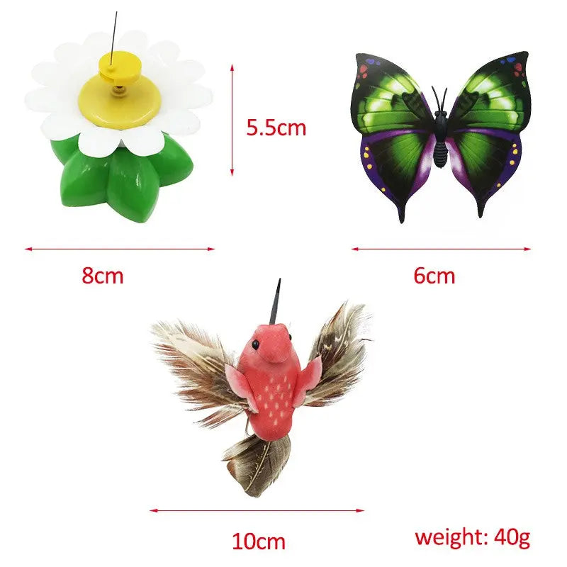 colorful cat toy Rotating Butterfly Cat Toy - Ultimate Feline Entertainment WLP Company