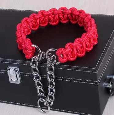 braided nylon dog collar Durable & Stylish Bright Braided Nylon Dog's Collar WLP Company