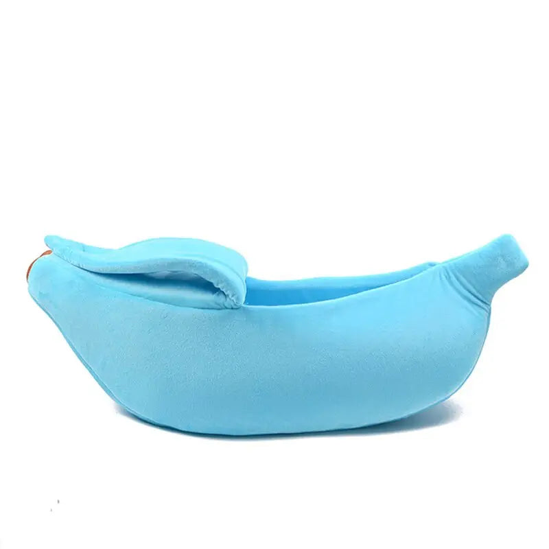 Banana Shaped Cat Bed - Plush & Sponge Comfort for All Cats WLP Company