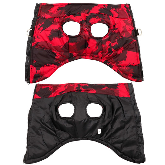 Waterproof Winter Dog Vest - Insulated Hoodie Design with Polyester