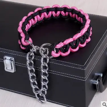 braided nylon dog collar Durable & Stylish Bright Braided Nylon Dog's Collar WLP Company