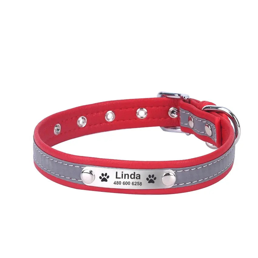 personalized dog collar Reflective Dog Collar WLP Company