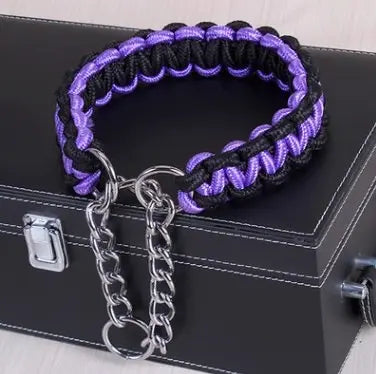 braided nylon dog collar Durable & Stylish Bright Braided Nylon Dog's Collar WLP Company