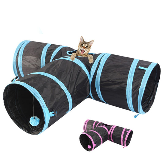 Cat's Tunnel Foldable Toy - Ultimate Feline Entertainment & Exercise