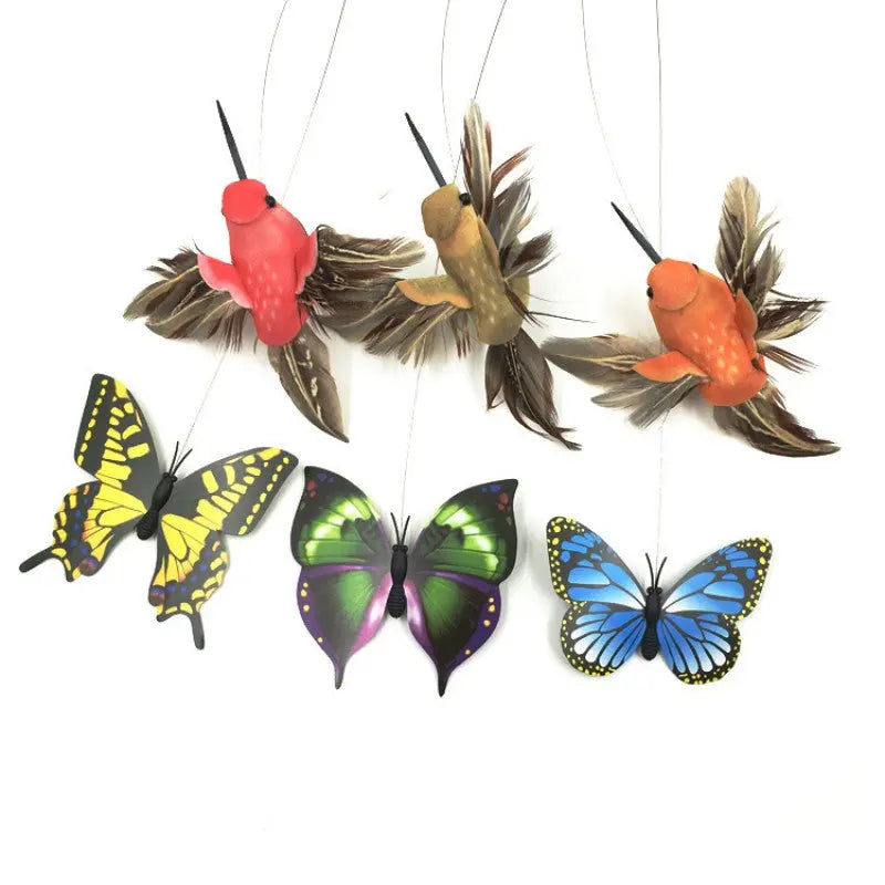 colorful cat toy Rotating Butterfly Cat Toy - Ultimate Feline Entertainment WLP Company