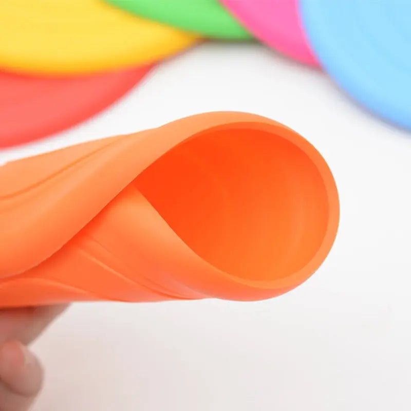 colorful dog toy Colorful Silicone Flying Disk Dog Toy - Ultimate Fun Companion WLP Company