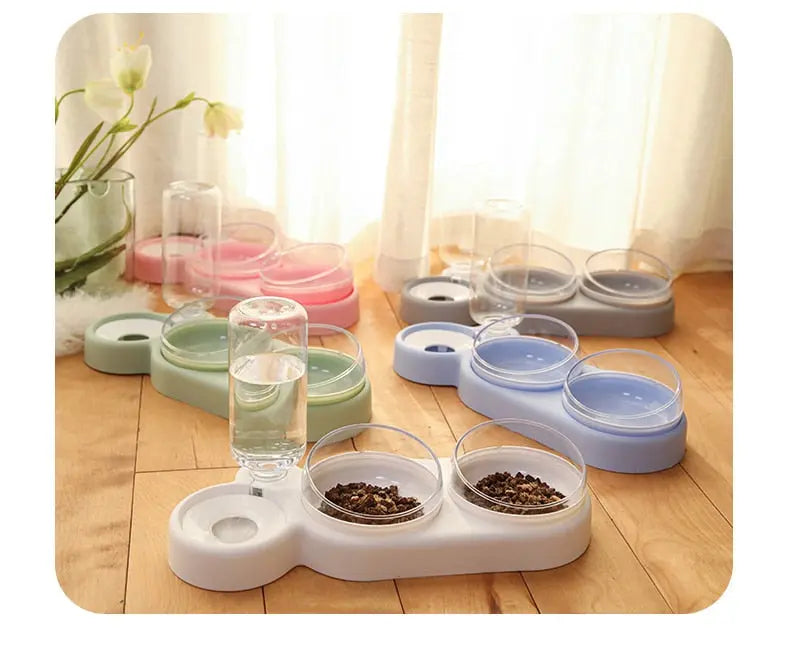 Triple Cat Bowl with Automatic Water Feeder WLP Company