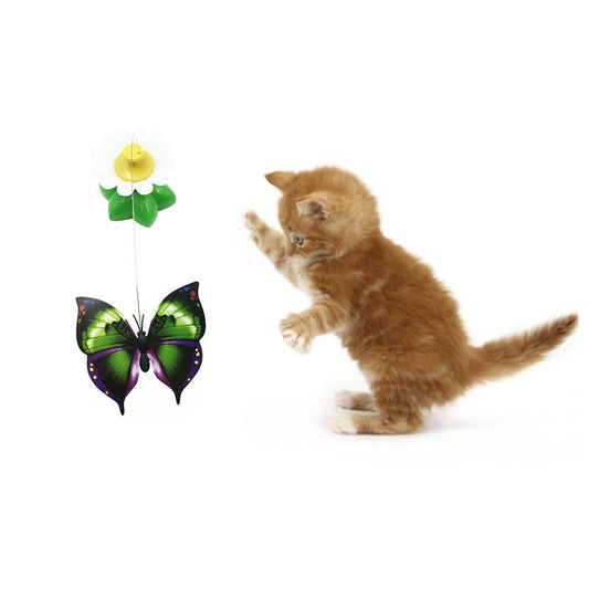 Colorful Rotating Butterfly Cat Toy - Ultimate Feline Entertainment