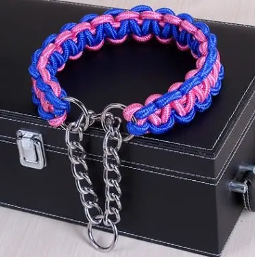 braided nylon dog collar Durable & Stylish Bright Braided Nylon Dog's Collar WLP Company