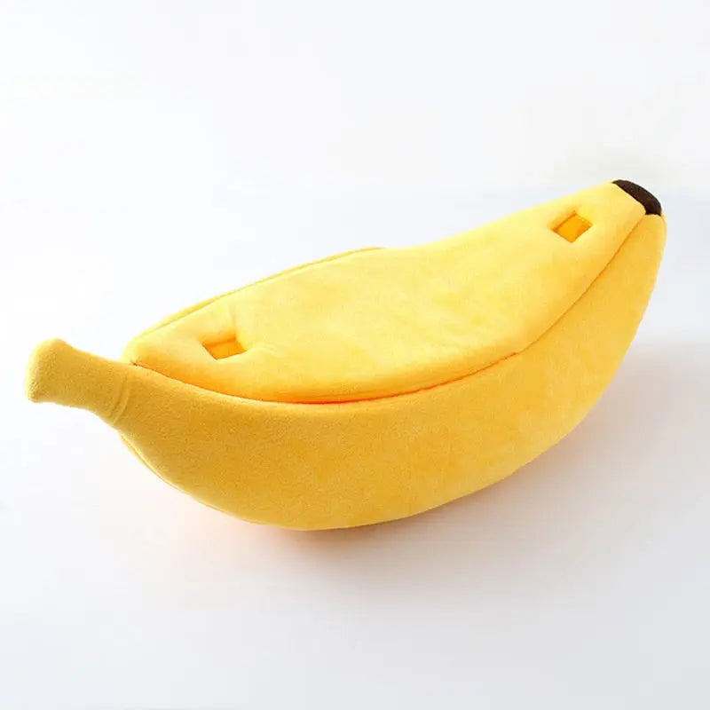 Banana Shaped Cat Bed - Plush & Sponge Comfort for All Cats WLP Company