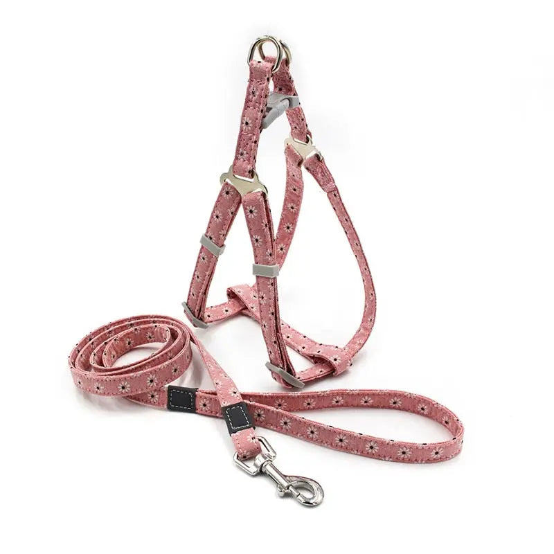 dog harness Boho Print Harness with Leash WLP Company