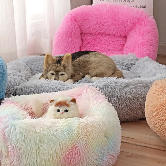Dogs Long Plush Solid Bed WLP Company