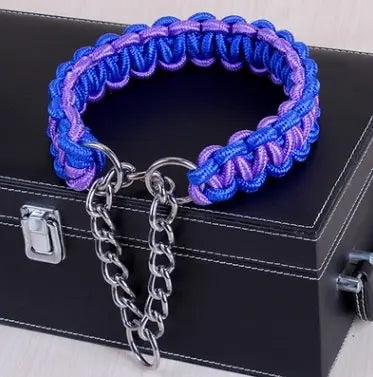 braided nylon dog collar Durable & Stylish Bright Braided Nylon Dog's Collar WLP Company