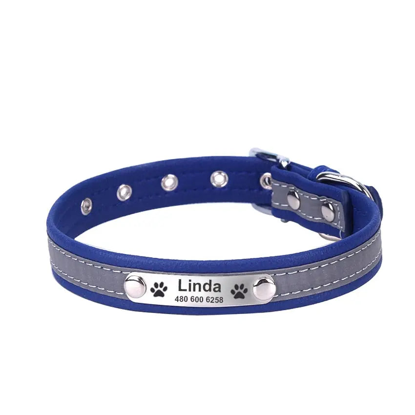 personalized dog collar Reflective Dog Collar WLP Company