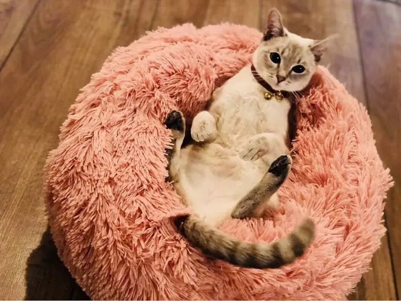 fluffy pet bed Pet's Round Shaped Fluffy Bed WLP Company