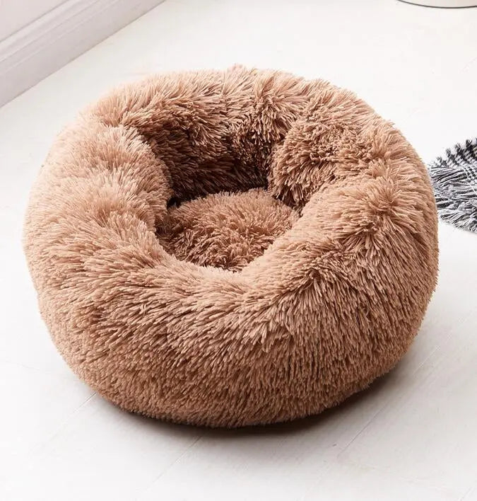 fluffy pet bed Pet's Round Shaped Fluffy Bed WLP Company