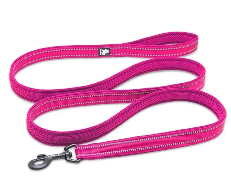 soft dog leash Nylon Dog Leash with Reflective Stripes WLP Company