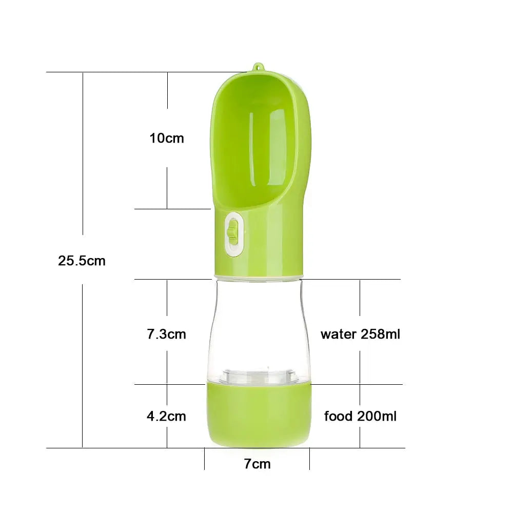 dog travel water bottle Water Bottle with Spoon WLP Company